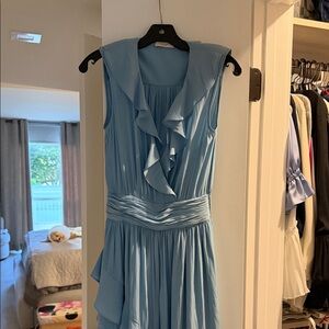 Ramy Brook Sky Blue Asymmetrical Dress